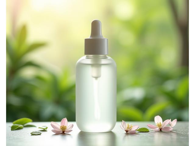 天然素材のオーガニック化粧水ボトル